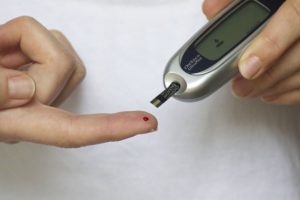 blood finger glucose