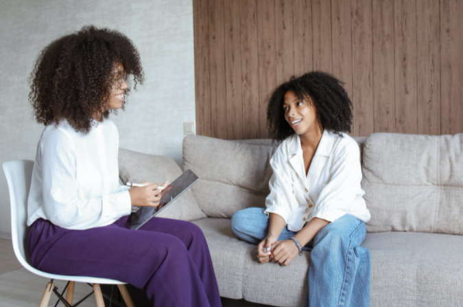 comfortable with a therapist